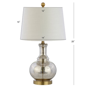 Lavelle 25" Glass LED Table Lamp - JONATHAN Y